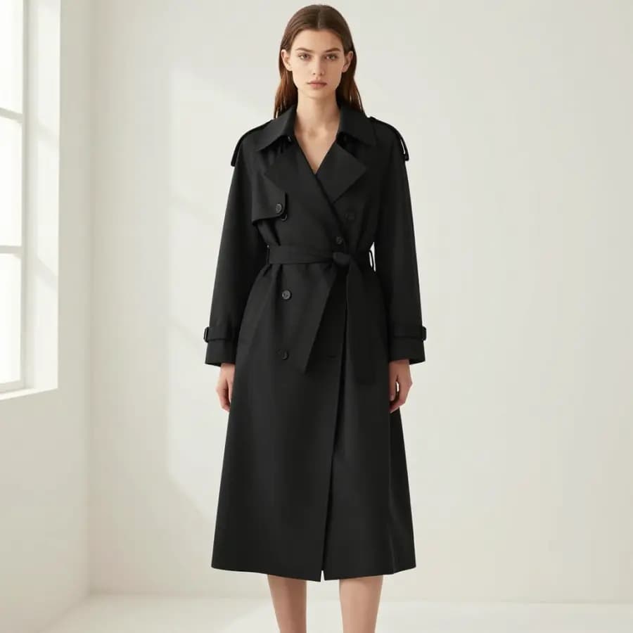 RUE NOIR 系带长风衣